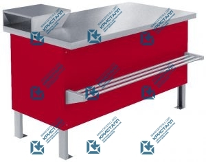 Прилавок холодильный среднетемпературный «Мясной» ПХС-1,00/0,85 (встроенное холодоснабжение)