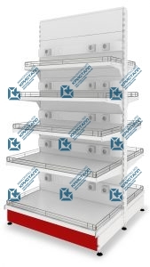 Стеллаж островной для электробытовых приборов