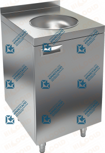 Стол закрытый с рукомойником, с бортом  HICOLD  НБМСЗР-5/5Б