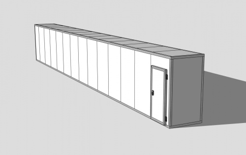 Холодильная камера 80 мм, 2,46х1,36х16,66
