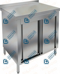 Стол производственный пристенный купе с 2-мя полками  HICOLD  НСЗК-11/6Б