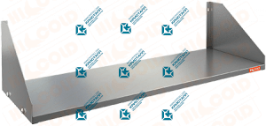 Полка нержавеющая настенная сплошная  HICOLD  НПС-12/3