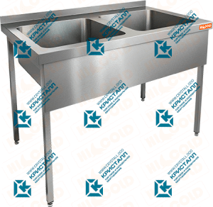 Ванна моечная двухсекционная  HICOLD  НСО2М-12/7Б