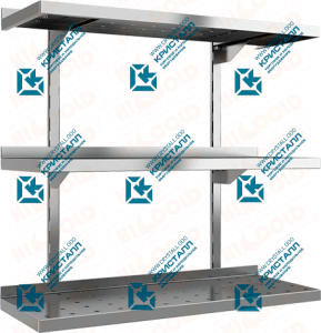 Полка нержавеющая настенная каскадная перфорированная  HICOLD  НПНК-9/3 П