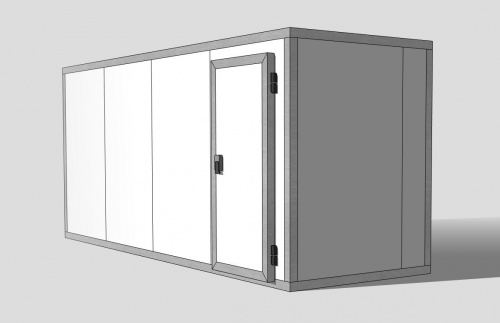 Холодильная камера 80 мм, 2,2х1,66х4,96