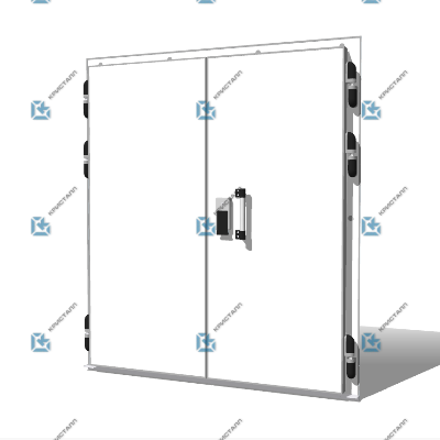 Дверь распашная двуств. низкотемп. 1800×1856 80мм
