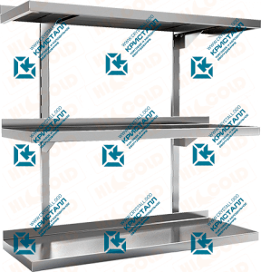 Полка нержавеющая настенная каскадная  HICOLD  НПНК-10/3