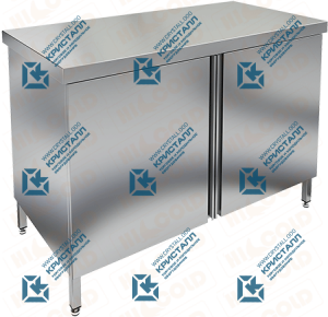 Стол нержавеющий центральный с 2-мя полками  HICOLD  НСЗ-13/7