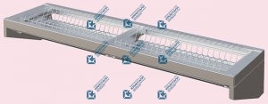 Полка для тарелок ПКТ-900Э АЛЕНТА