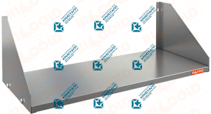 Полка настенная сплошная  HICOLD  НПС-9/4